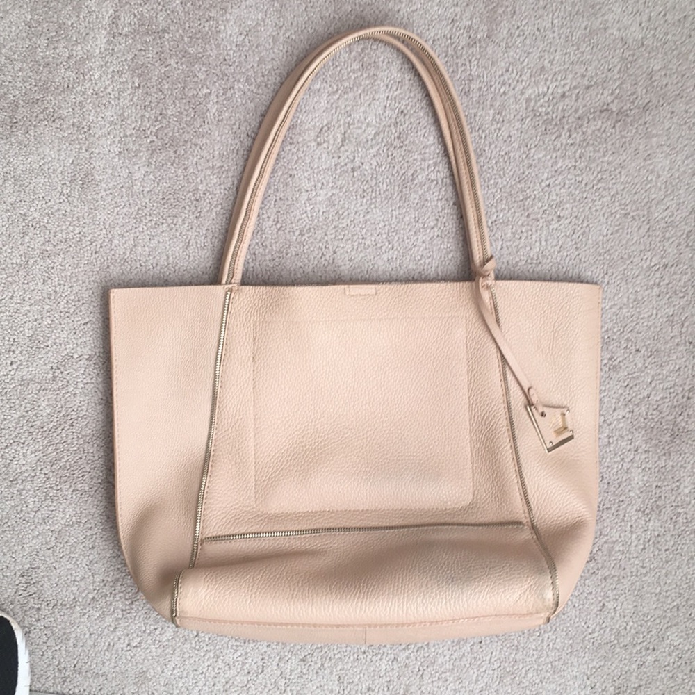 Botkier blush pebblestone leather handbag